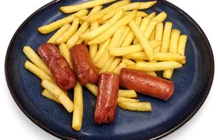 69. PØLSE MED POMMES FRITES