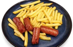 69. PØLSE MED POMMES FRITES